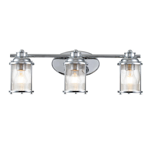 Elstead Kichler Ashland Wandlamp Gepolijst Chroom, IP44