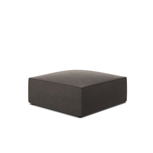 Cosmopolitan Design - Poef Siena flueel donkergrijs - 93x93x40cm
