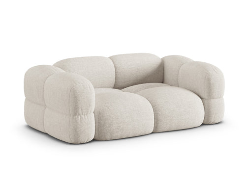 Cosmopolitan Design Bank Loretto 3-zits, structurele stof beige - 100x210x68cm