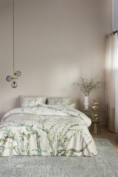 Beddinghouse x Van Gogh Museum Blossoming dekbedovertrek - Tweepersoons - 200x200/220 cm - Zand