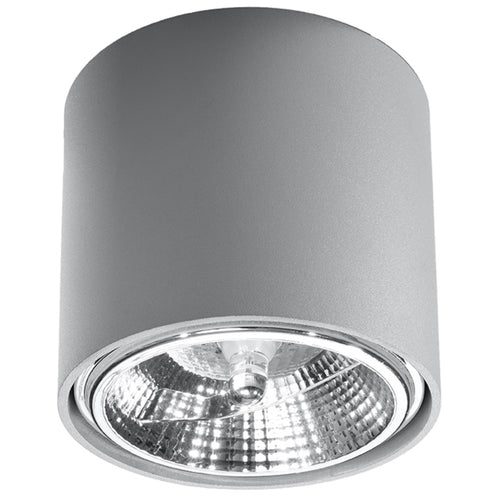 Sollux Lighting Plafondlamp TIUBE grijs - 12x12x11cm