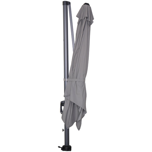 Garden Impressions Hawaii Lumen LED parasol - 300x300 cm - licht grijs