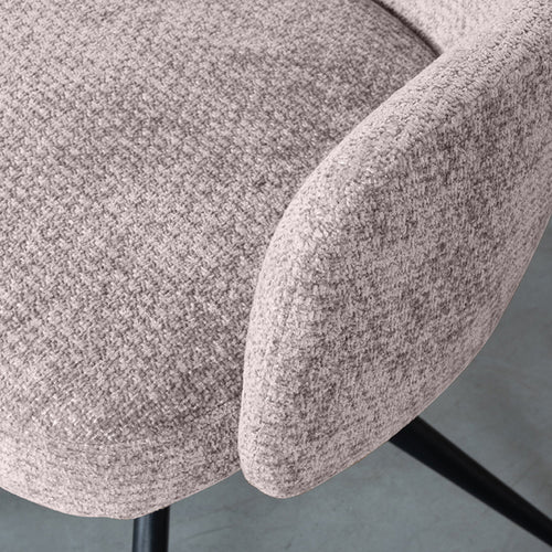 LABEL51 Eetkamerstoel Levi - Naturel Stof - Draaibaar - Set van 2 - vtwonen shop