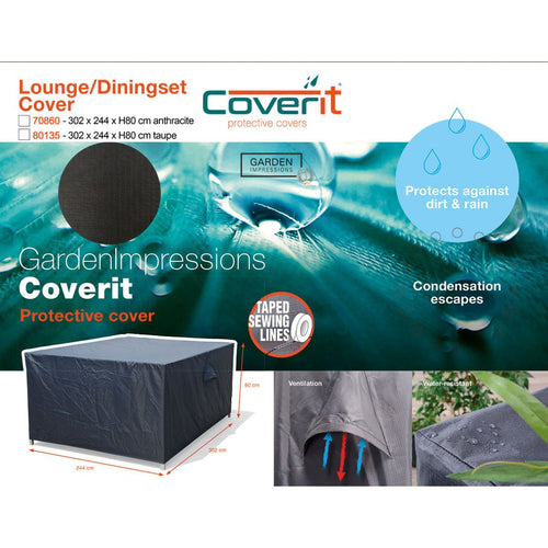 Coverit lounge-diningset hoes -  302x244xH80 cm
