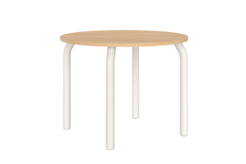 noo.ma Meko ronde eettafel 100 cm - eikenfineer en stalen frame