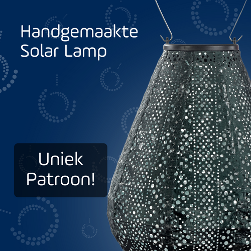 Lumiz solar lampion - lace tulip - 20 cm - groen - vtwonen shop