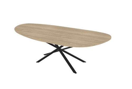 Firma Hout & Staal eettafel Leaf Mikado -  matte lak - 300*100cm - vtwonen shop