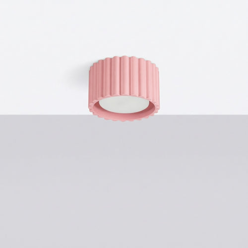 Sollux Lighting Plafondlamp AURA 1 roze Gx53 - 10x10x6cm