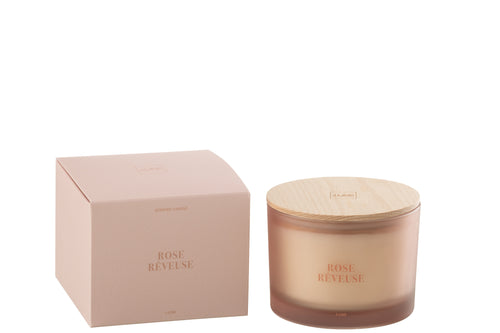 J-Line geurkaars Accords Essentiels - Rose Rêveuse - roze - 28U - vtwonen shop