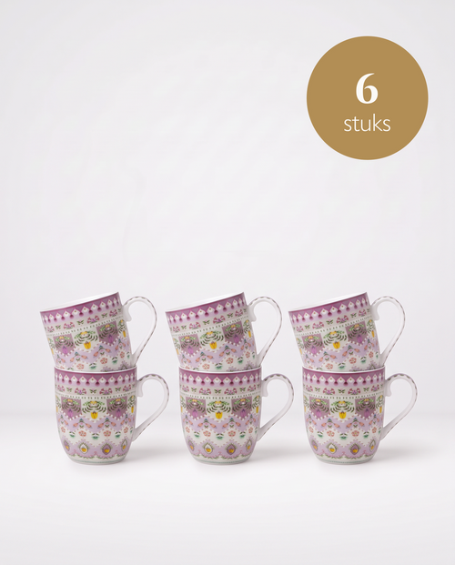 Pip Studio - Kleine Mokken - Lily & Lotus - Moon Delight Multi - Set van 6