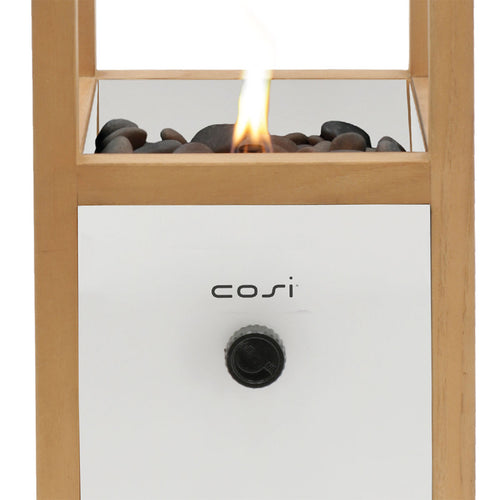 Cosi Fires - Cosiscoop Urban white - gaslantaarn - 20 x 20 x H 49,3 cm - vtwonen shop