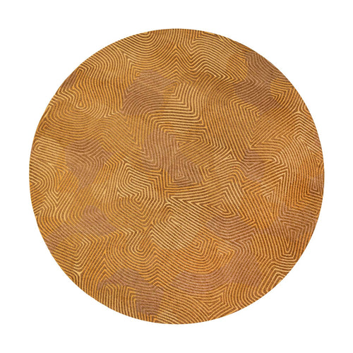 Louis De Poortere vloerkleed Jelly Gold - geel - 240x240cm - vtwonen shop