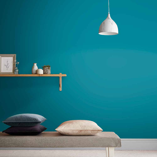 Graham & Brown Teal the Show - Matte Muurverf Afneembaar - 4L - vtwonen shop