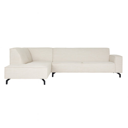MySofa 2,5-zits Hoekbank Floris - Links Beige Stof - 285x210x82cm