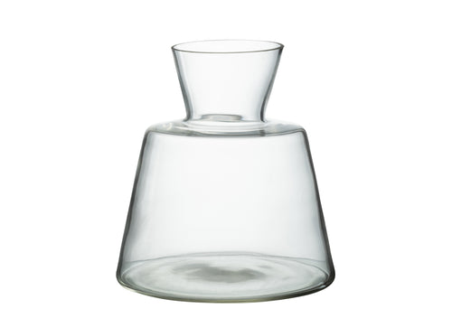 J-Line vaas Conisch - glas - transparant - large - 20.5 cm hoog