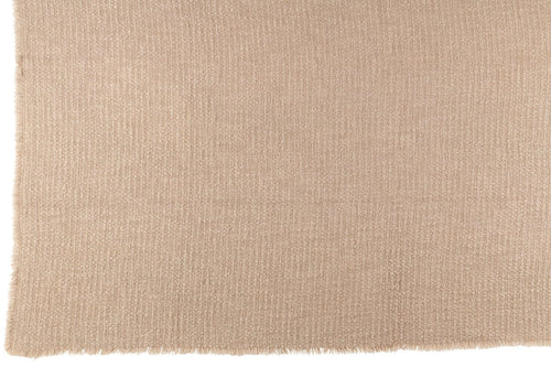 J-Line plaid Gerafelde Randen - katoen/polyester - beige - 180 x 130 cm