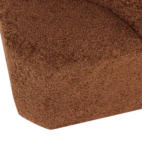 WOOOD eetbank hoek met rugleuning Mojo Base - Wollig - Roestbruin - 83x80x80