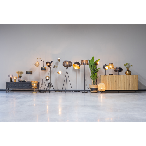 BePureHome vloerlamp Blackout - Metaal - Zwart - 160x30x43 - vtwonen shop