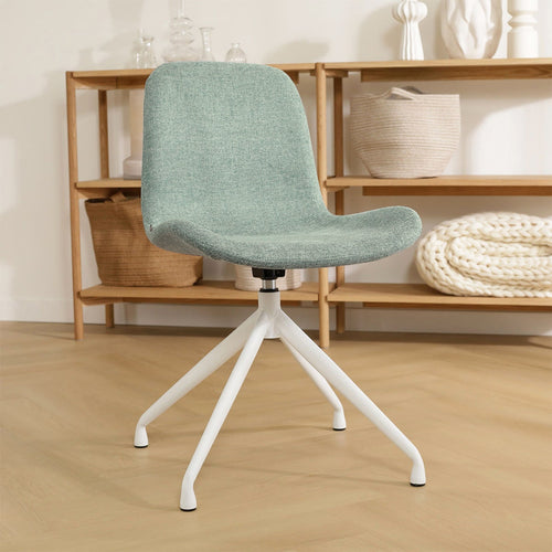 Nolon Nola-Fé Draaibare Eetkamerstoelen Set van 2  Zacht groen - Wit - vtwonen shop