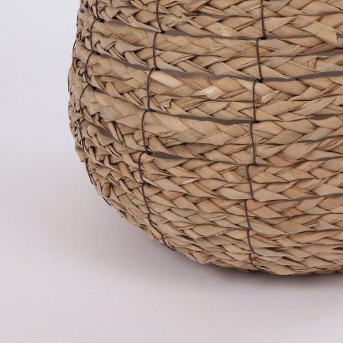 Mica Decorations Avalon Plantenmand - H26 x Ø26 cm - Zeegras - Lichtbruin