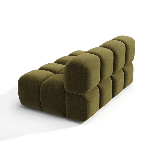 Premium Interiors - Modulaire bank MOSS - fluweel met structuur  156cm