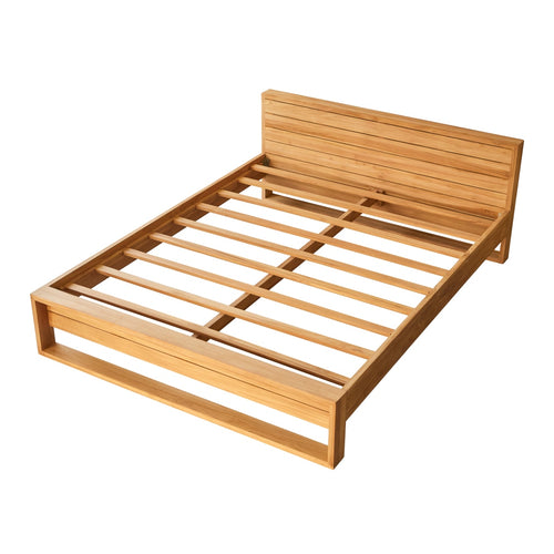 Tikamoon Bed van massief teakhout 160 x 200 cm - Naturel - vtwonen shop