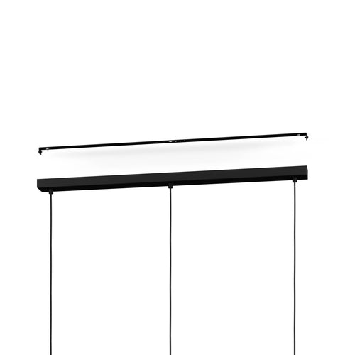 EGLO hanglamp Waverton - e27 - 92 cm - zwart/wit - textiel - vtwonen shop