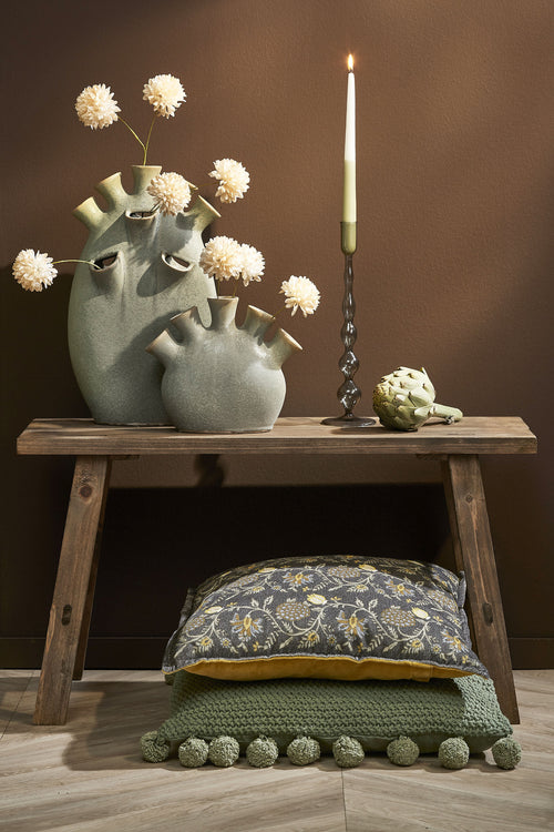 Mica Decorations Bold Houten Bankje - L80 x B37 x H44 cm - Gerecycled Hout - Bruin - vtwonen shop