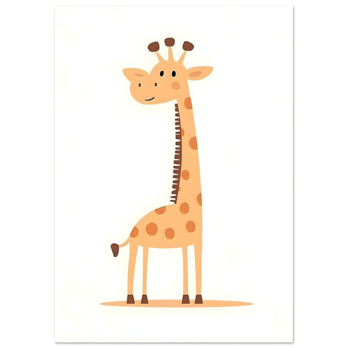Artfulprints  Kleine giraffe   poster A4 21x29.7 cm - vtwonen shop