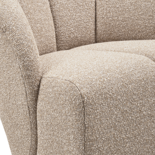 WOOOD draaifauteuil Mojo - Bouclé - Beige Melange - 75x68x77 cm - vtwonen shop