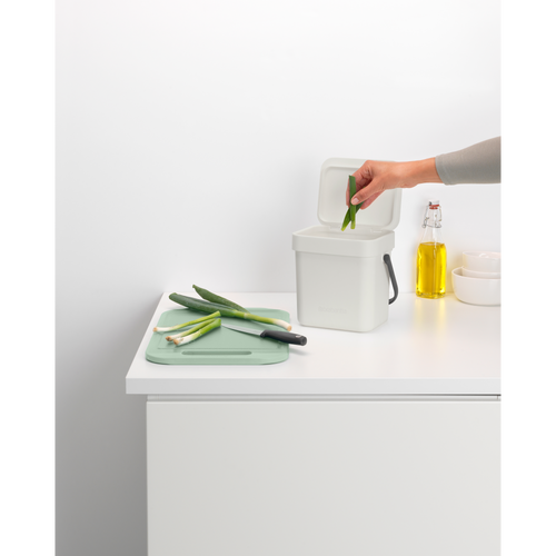 Brabantia Afvalemmer Sort & Go - 3L - light grey - vtwonen shop