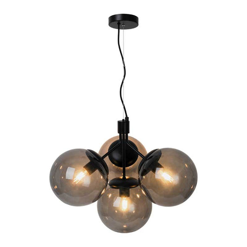Nordlux Ivona Hanglamp - 4-lichts E27 - Zwart