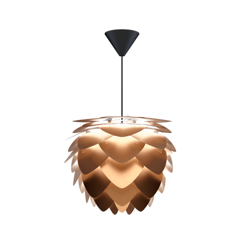 Umage Aluvia Mini hanglamp brushed bronze - met koordset zwart - Ø 40 cm - vtwonen shop