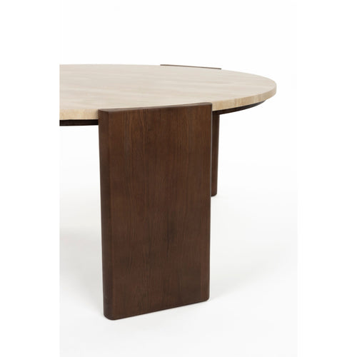 Dutchbone Valcour Salontafel Rond Bruin