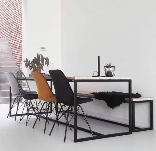 Kick kuipstoel Velvet - Zwart - vtwonen shop