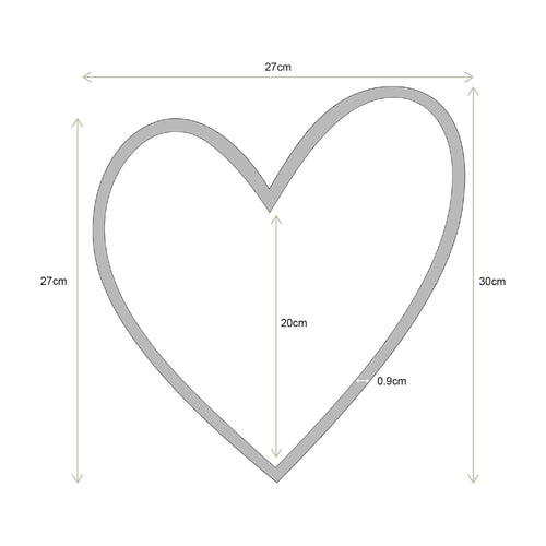 vtwonen - Spiegel - Hart - Zandkleur - Ø30cm