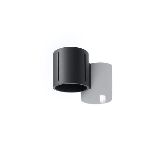Sollux Lighting Wandlamp INEZ zwart - 10x12x10cm