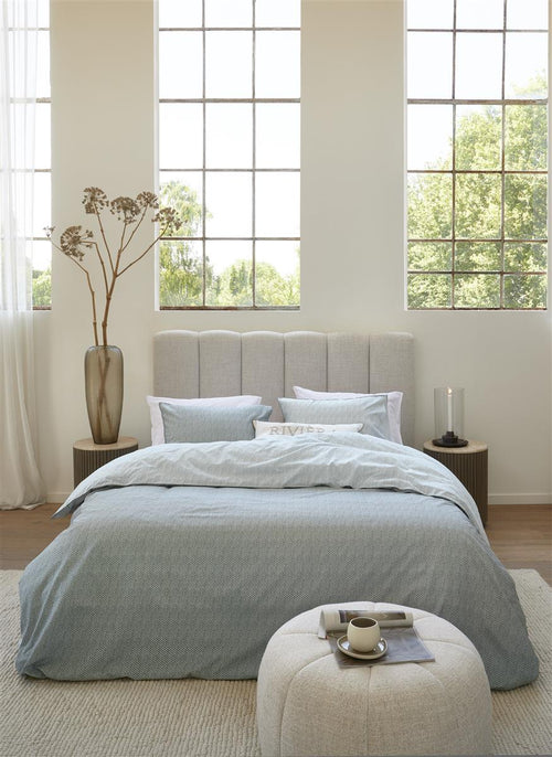 Riviera Maison dekbedovertrek Twisted - 260x200/220 cm - grijsgroen