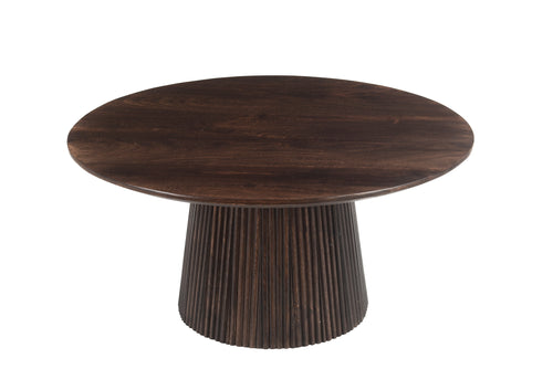 Livingfurn salontafel Salvator - 80cm - mangohout - bruin