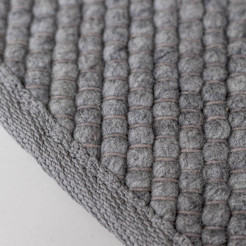 Interieur05 Rond Wollen Vloerkleed Donkergrijs Vik - 200 x 200 cm - vtwonen shop