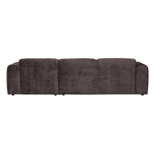 WOOOD chaise longue bank rechts Cloud - Chenille - Bruin - 80x280x165