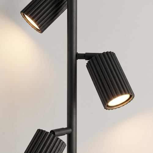 Sollux Lighting Vloerlamp KARBON 3 zwart - 30x30x155cm
