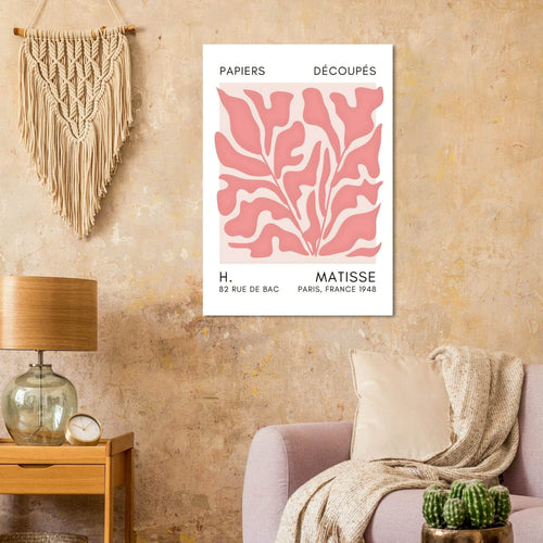 Artfulprints  Matisse – Seabed shapes taupe   poster A4 21x29.7 cm - vtwonen shop