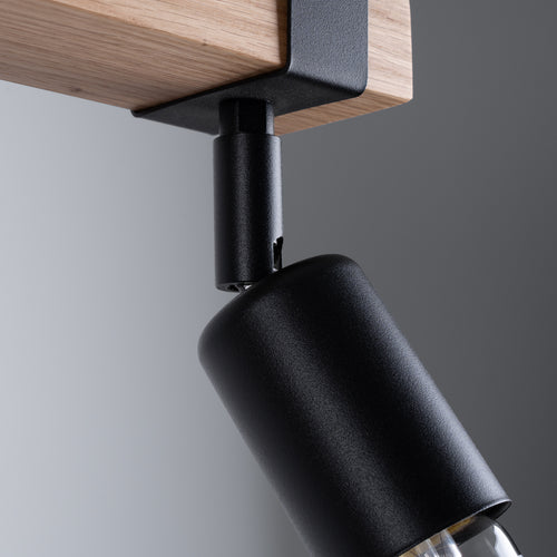 Sollux Lighting Plafondlamp ZUCA 2 zwart - 38x15x14cm