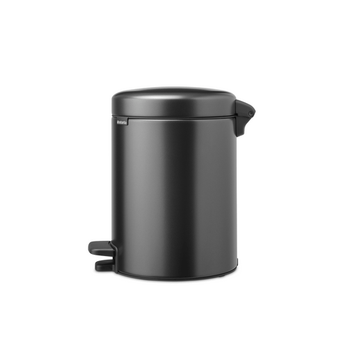 Brabantia NewIcon Pedaalemmer, 5 liter, kunststof binnenemmer - Confident Grey