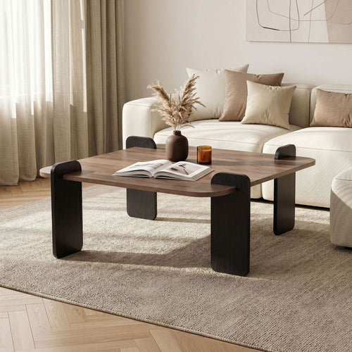 Calicosy - Vierkante ORME - Donker hout 90x90x35 cm