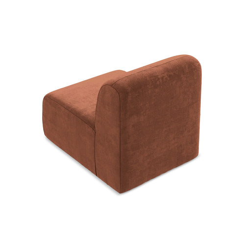 LaMiaSofa Bankmodule midden Cervo - chenille stof - terracotta - 70x94x75