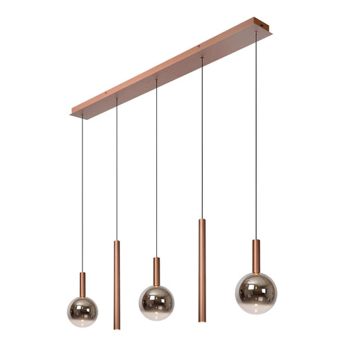Lucide hanglamp JASMINE - Geïntegreerde LED - Koper