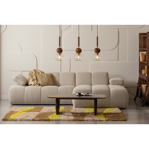 WOOOD chaise longue rechts Mojo - Bouclé - Beige Melange - vtwonen shop