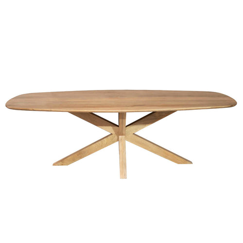 Starfurn Eettafel Nina - Deens Ovaal Naturel Hout - 240x110x76cm